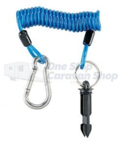 Breakaway Coil Cable with Pin and Release Clip