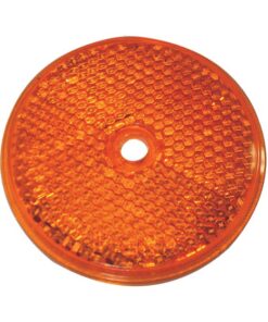 Round Reflex Reflector Amber