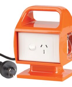 Portable RCD with 15A to 10A Mains Plug Conversion