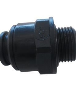 JG 12mm 3/8" Straight Adapter Male Plastic