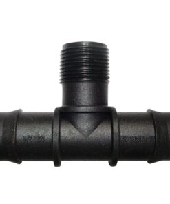 25mm Barbed x 3/4" BSP Male Threaded Tee