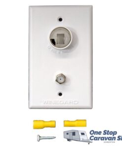Winegard White 2nd TV Wall Plate Only