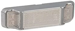 38 Series Chrome Marker Lamps with inbuilt Clear Reflector 135mm x 38mm x 22mm