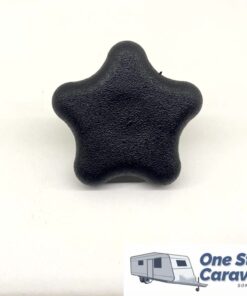 Dometic Knob & Nut Suits Awn Raft Black.