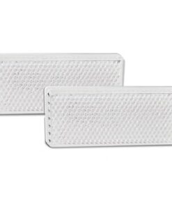 White Reflex Reflector twin pack