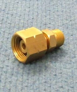 Cylinder Adapter 3/8" LH Cylinder to 1/4" BSP Straight Fitting