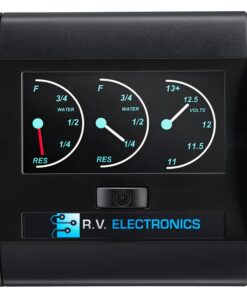 LCD Double Tank Water Level Indicator and Voltmeter Combination