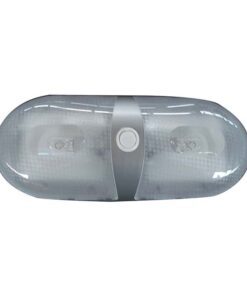 12V Dual Interior Dome Light  (Silver) On/Off switch