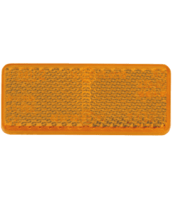 Amber Retro Reflector with Self Adhesive Tape 70mm x 28mm