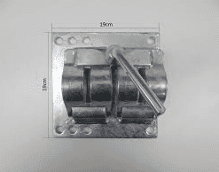 HEAVY DUTY BOLT ON JOCKEY WHEEL DOUBLE CLAMP T/S 4/5/6" CHASSIS.