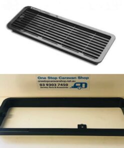 Dometic Fridge Vent - Lower Insert & Frame Black