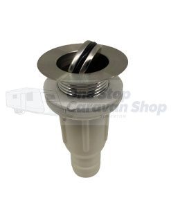 Caravan & RV 38mm Chrome Basin Push Plug with 32mm outlet