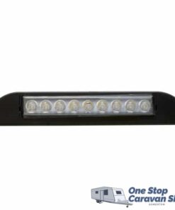 AP AUTO BLACK EXTERIOR LAMP AWNING ANNEX 12V CARAVAN 9 LED