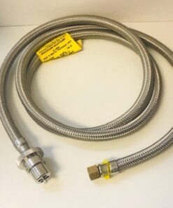 Male Bayonet Hose x 1/4 Fbsp x 2m