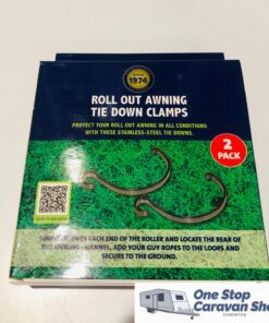 Pair of Roll Out Awning Tie Down Clamps