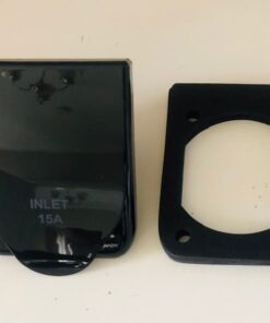 Black Weatherproof 15A INLET