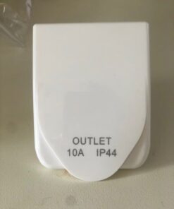 White Weatherproof 10A OUTLET - IP44