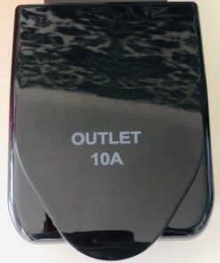 Black Weatherproof 10A OUTLET