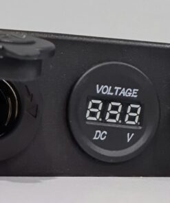 12V Power Gauge with Dual USB - OSCSPVGTUSB