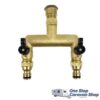 2 Way Metal Tap Outlet with Fittings- OSCS2WAYFit