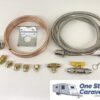 3/8 Gas Bayonet Installation Kit w/ 2m SS 3/8 Hose