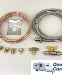 3/8 Gas Bayonet Installation Kit w/ 2m SS 3/8 Hose
