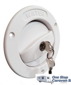 Water Filler with Lockable Cap - White