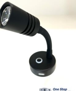 LED Reading Light Gooseneck USB - Black