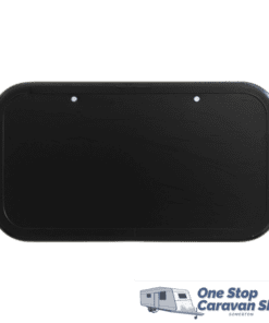 Caravan Picnic Table Black 4RC & Backing Plate - 800 x 445mm