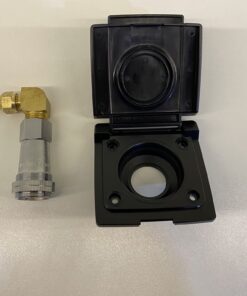 Wall Mount Gas Bayonet Kit w/ Black Cover (3pc)