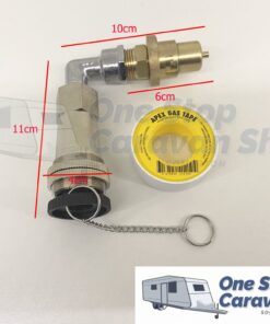 Single BAYONET ELBOW to SINGLE Bayonet Adapter