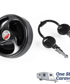 Lockable Water Filler - Cap and Key - Black