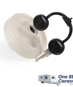 Lockable Water Filler - Cap and Key - White
