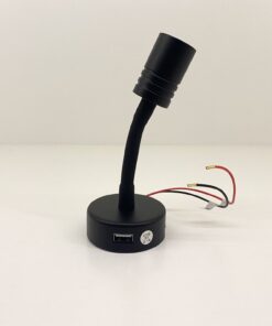 LED Reading Light Gooseneck USB - Black 5V