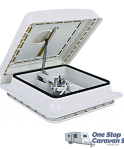 Turbo 12V Shower Hatch 280x280 - White Lid