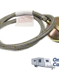 1200mm 1/4" FBSP Gas Hose with Regulator and Adapter to suit Webber BBQ