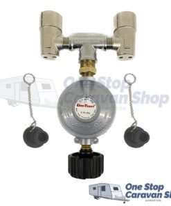 Single to Dual Gas Bayonet Adapter w/ LCC Reg