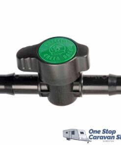 Antelco 19mm Inline Barbed Valve Green Top