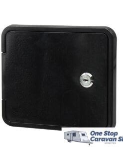 RV FLOMASTER Gravity/city Water Inlet Hatch - Black