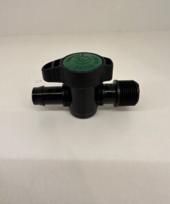 Antelco 19mm Barbed Valve 3/4 BSPM Thread Green Top