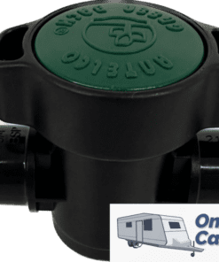 Antelco 21mm Barbed Valve 3/4 BSPM Thread Green Top