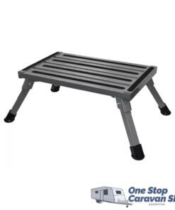 COAST Folding ALUMINUM RV Step (220kg Capacity)