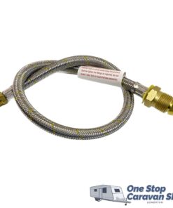 450mm Gas Hose – 1/4MNPT Pigtail - Single Bottle