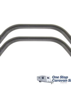 (PAIR) Black Plastic Wheel Spat (84cm)