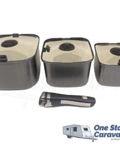 SmartSpace Cookware Set Square Pots (Set of 3)