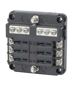 Powertech 6 Gang Fuse Block w/ Bus Bar