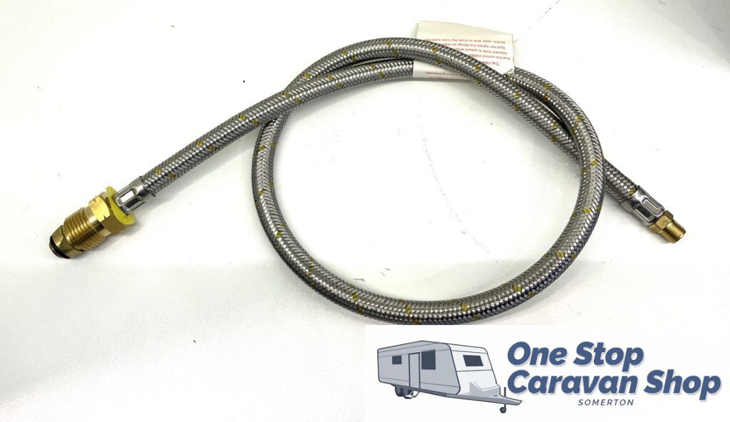 450mm Gas Hose – 1/4 inv Flare Pigtail - Dual Bottles