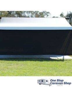 BLACK PRIVACY SCREEN (2.8M X 1.8M) - suit 10ft Awning