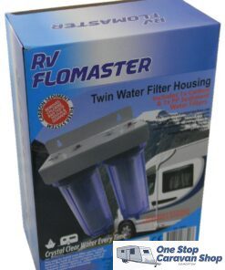 RV Flomaster Twin Water Filter Housing - includes filters