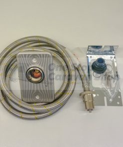 Straight Bayonet with Wall Plate & Bracket Kit t/s 3/8" & 2m Bayonet Hose t/s 1/4" & 3/8"